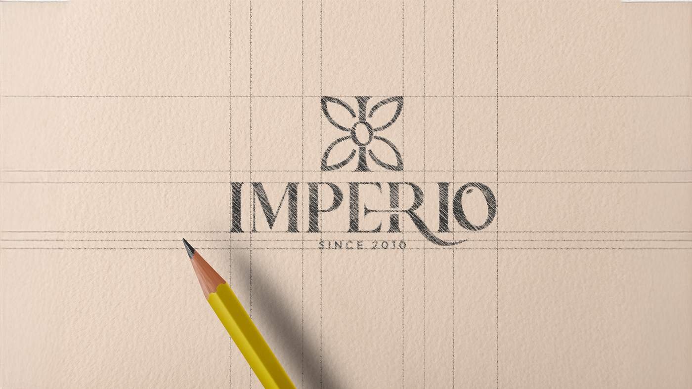 Imperio Restaurant brand identity design by Zero Agency